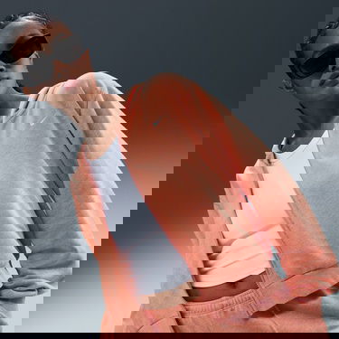  Nike Sportswear Chill Terry Kadın Turuncu Eşofman Üstü