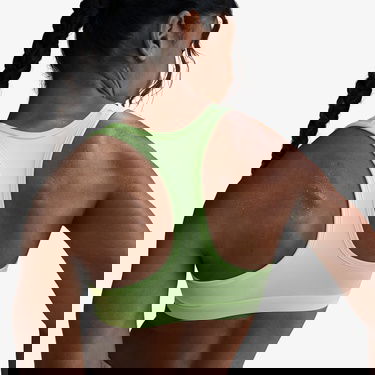  Nike Swoosh Medium Support Kadın Sarı Bra