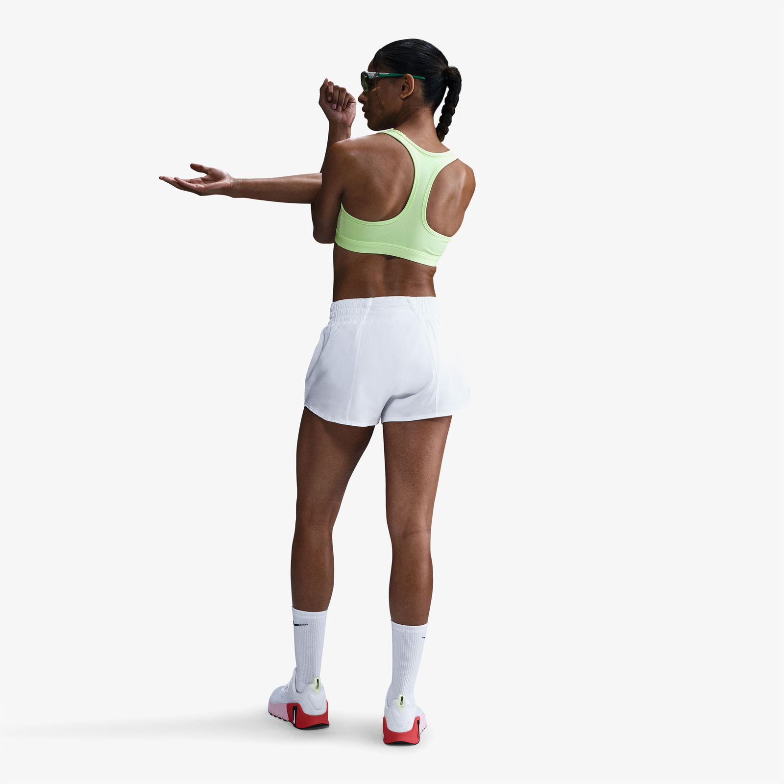 Nike Swoosh Medium Support Kadın Sarı Bra