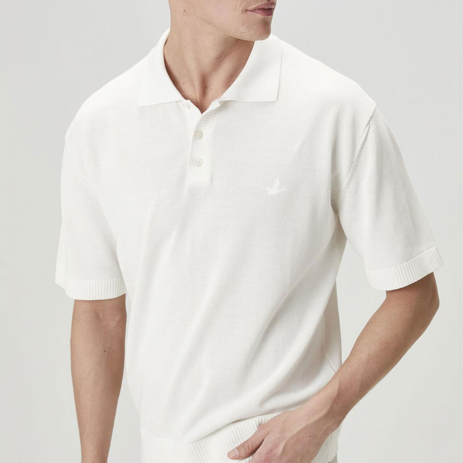 Beymen Club Erkek Kırık Beyaz Polo Triko