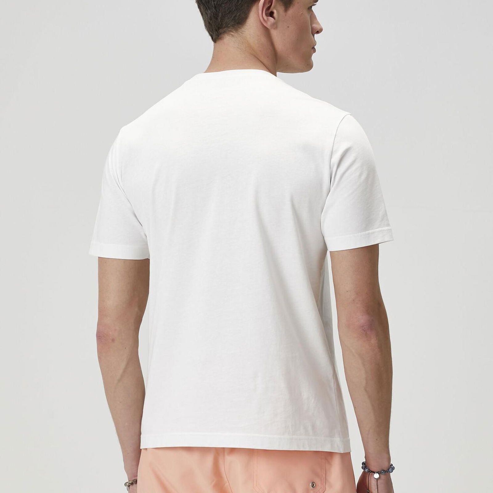 Beymen Club Erkek Beyaz Palmiye Baskılı T-shirt