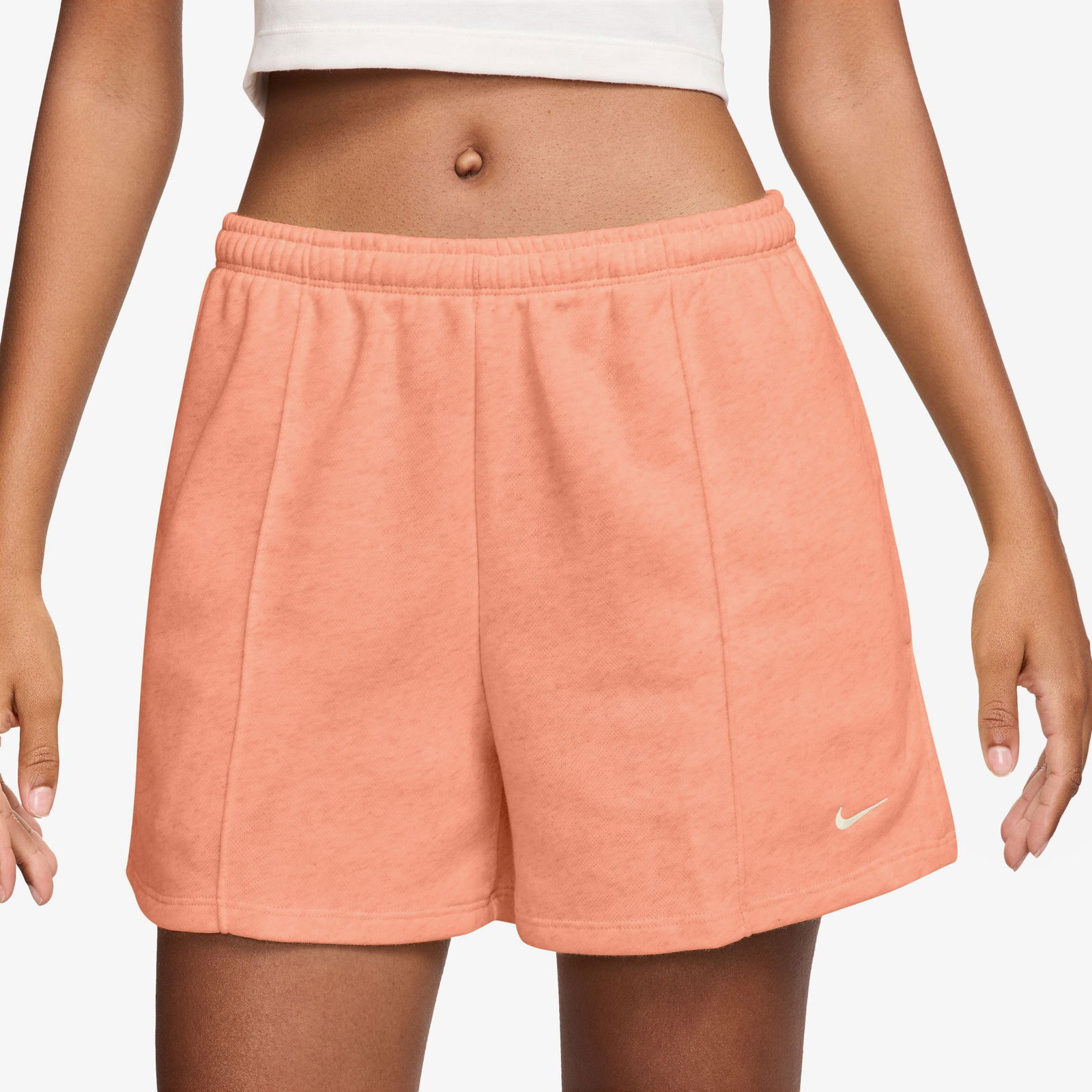 Nike Sportswear Chill Terry 10 cm Kadın Turuncu Şort