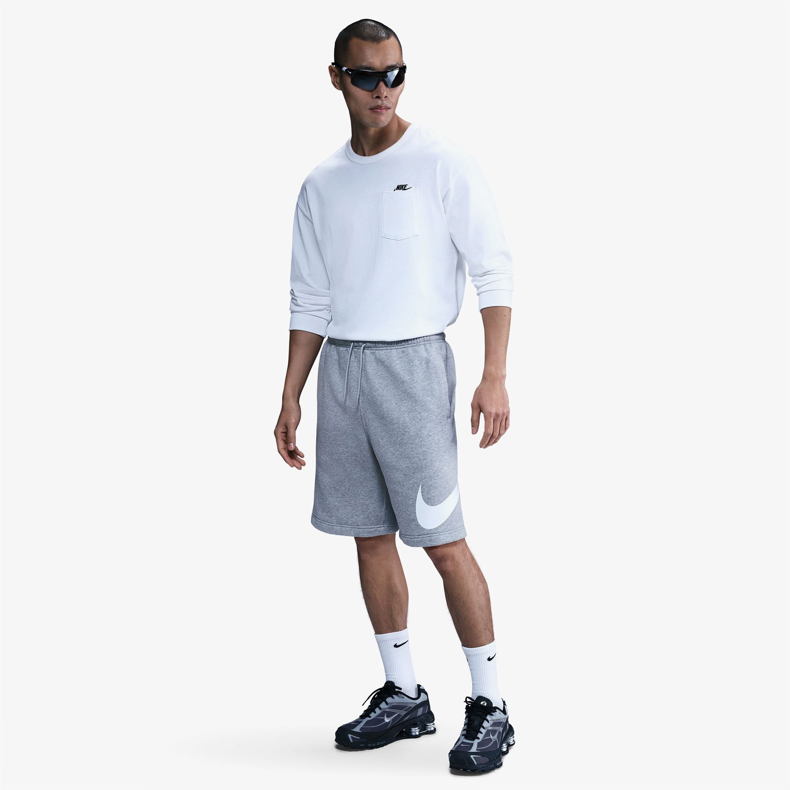 Nike Club Erkek Gri Şort