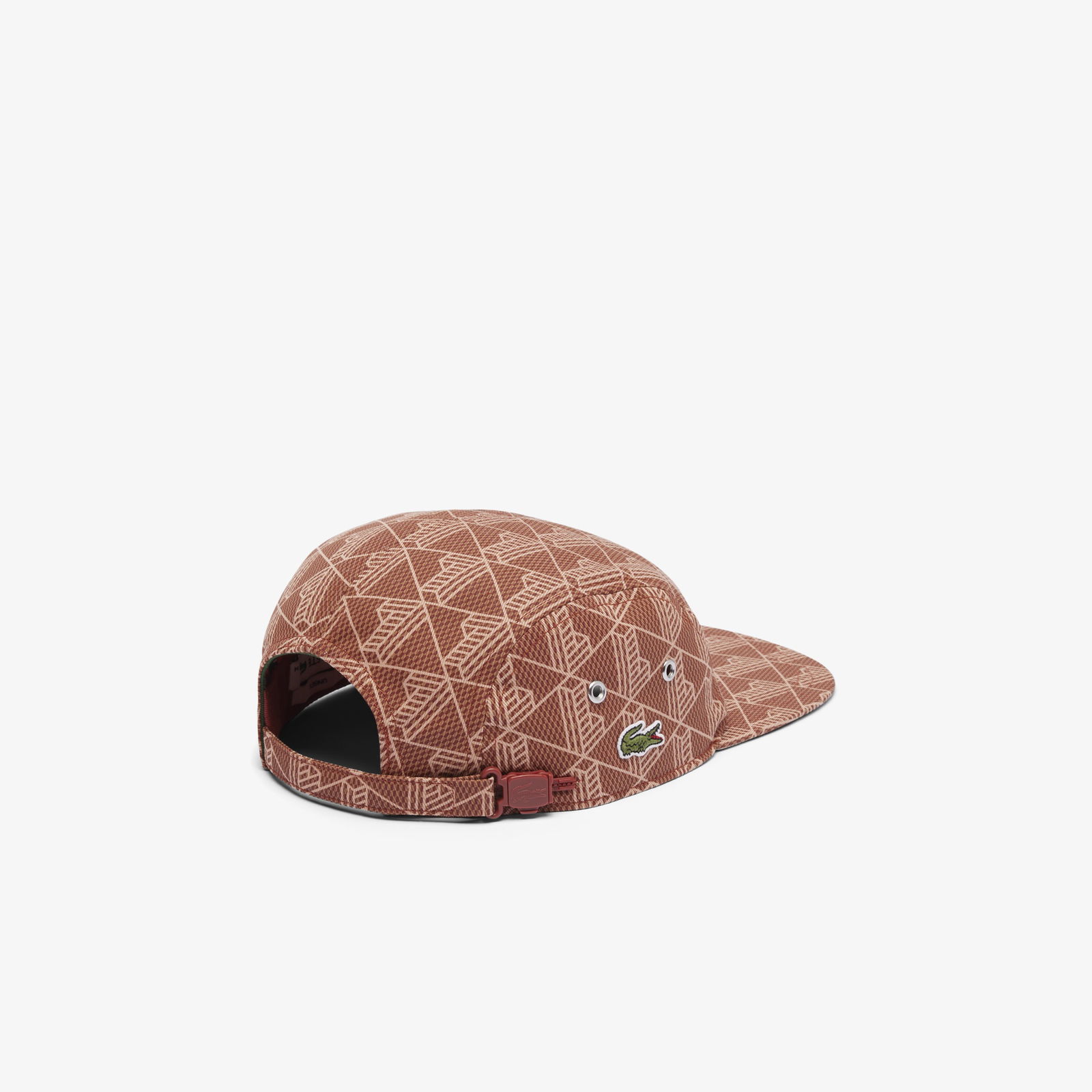 Lacoste Printed Twill Jockey Unisex Kahverengi Şapka
