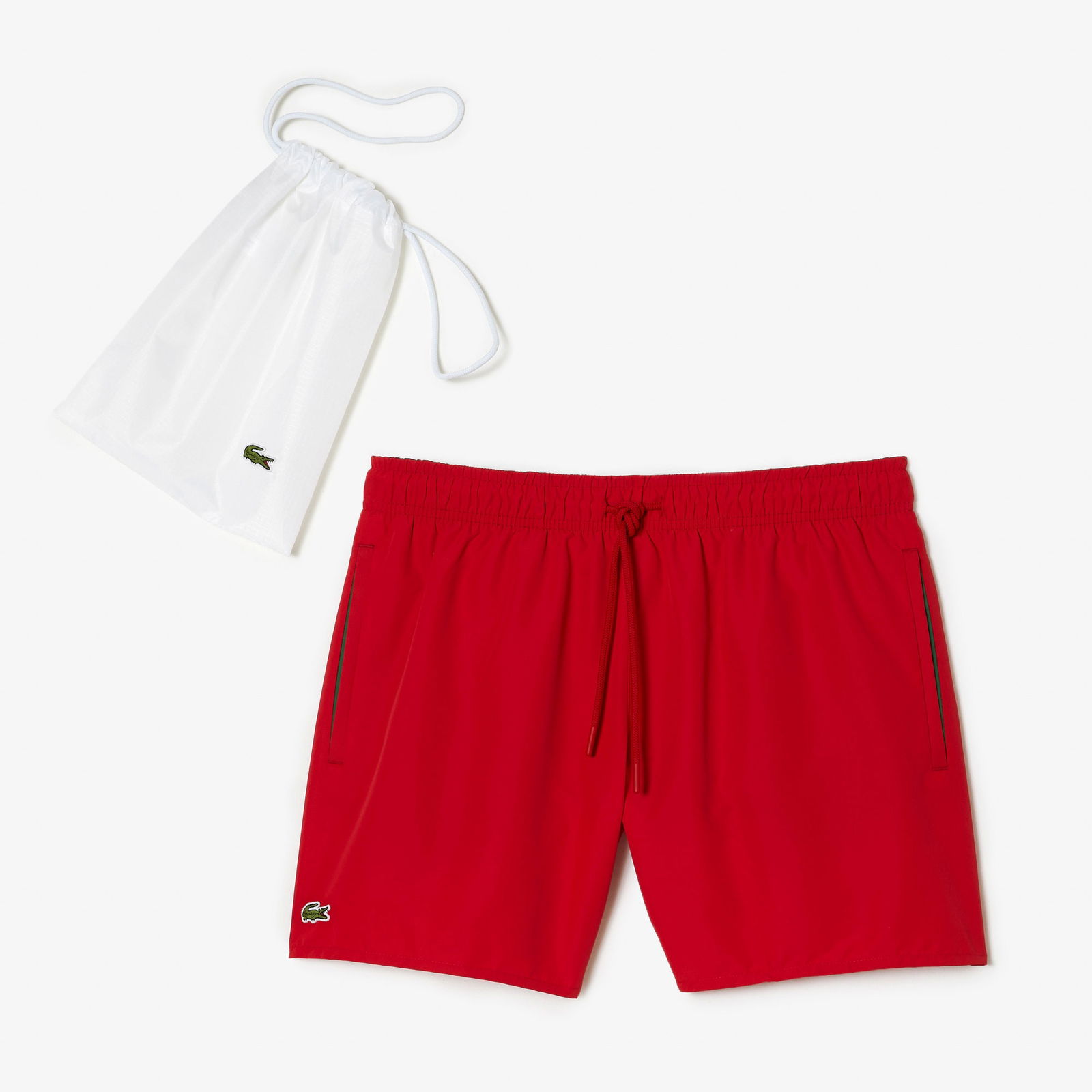 Lacoste Classic Erkek Kırmızı Deniz Şortu