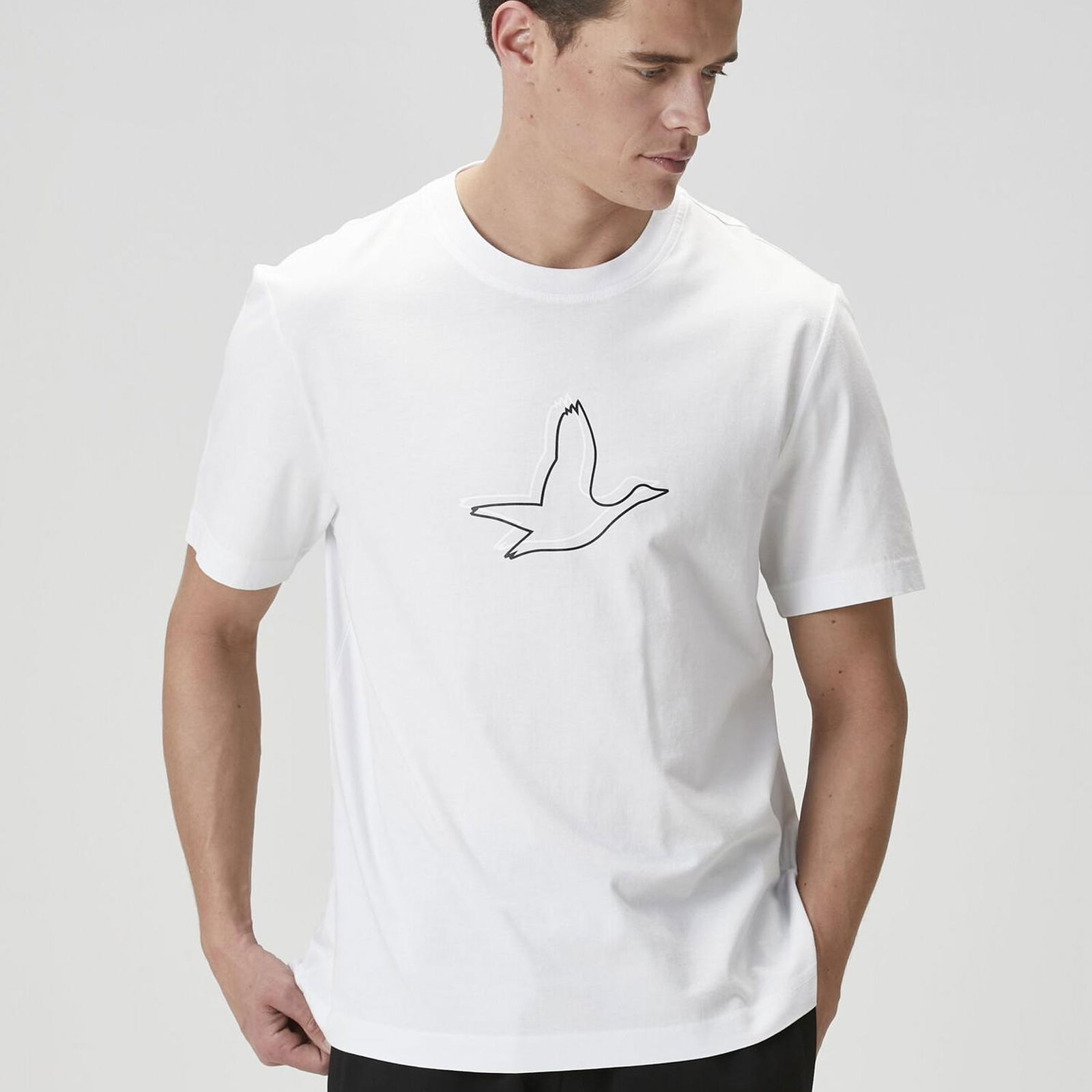 Beymen Club Erkek Relaxed Fit Beyaz T-shirt