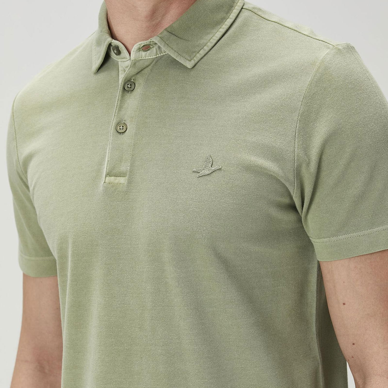 Beymen Club Erkek Comfort Fit Açık Haki Polo Yaka T-shirt