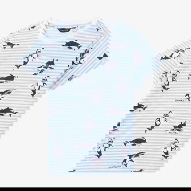  Nautica Erkek Çocuk Mavi Regular Fit Baskılı T-Shirt