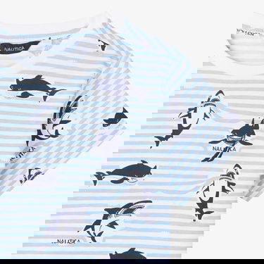  Nautica Erkek Çocuk Mavi Regular Fit Baskılı T-Shirt