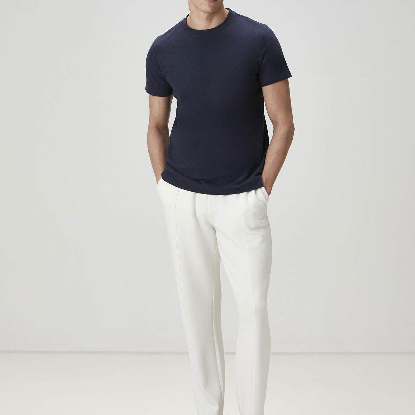 Beymen Club Erkek Relaxed Fit Lacivert Basic T-shirt