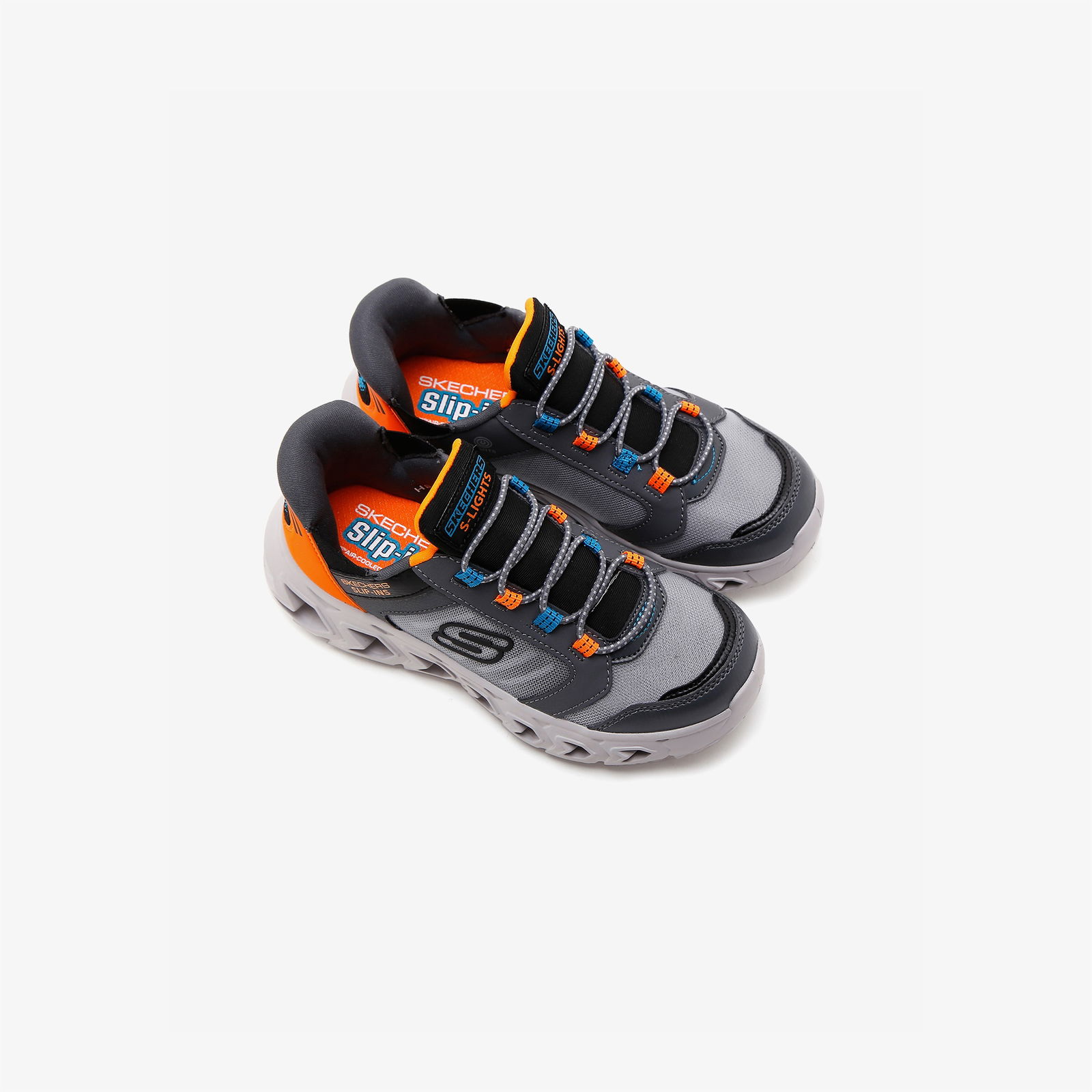 Skechers Hypno Flash 2.0 Odelux Çocuk Gri Spor Ayakkabı