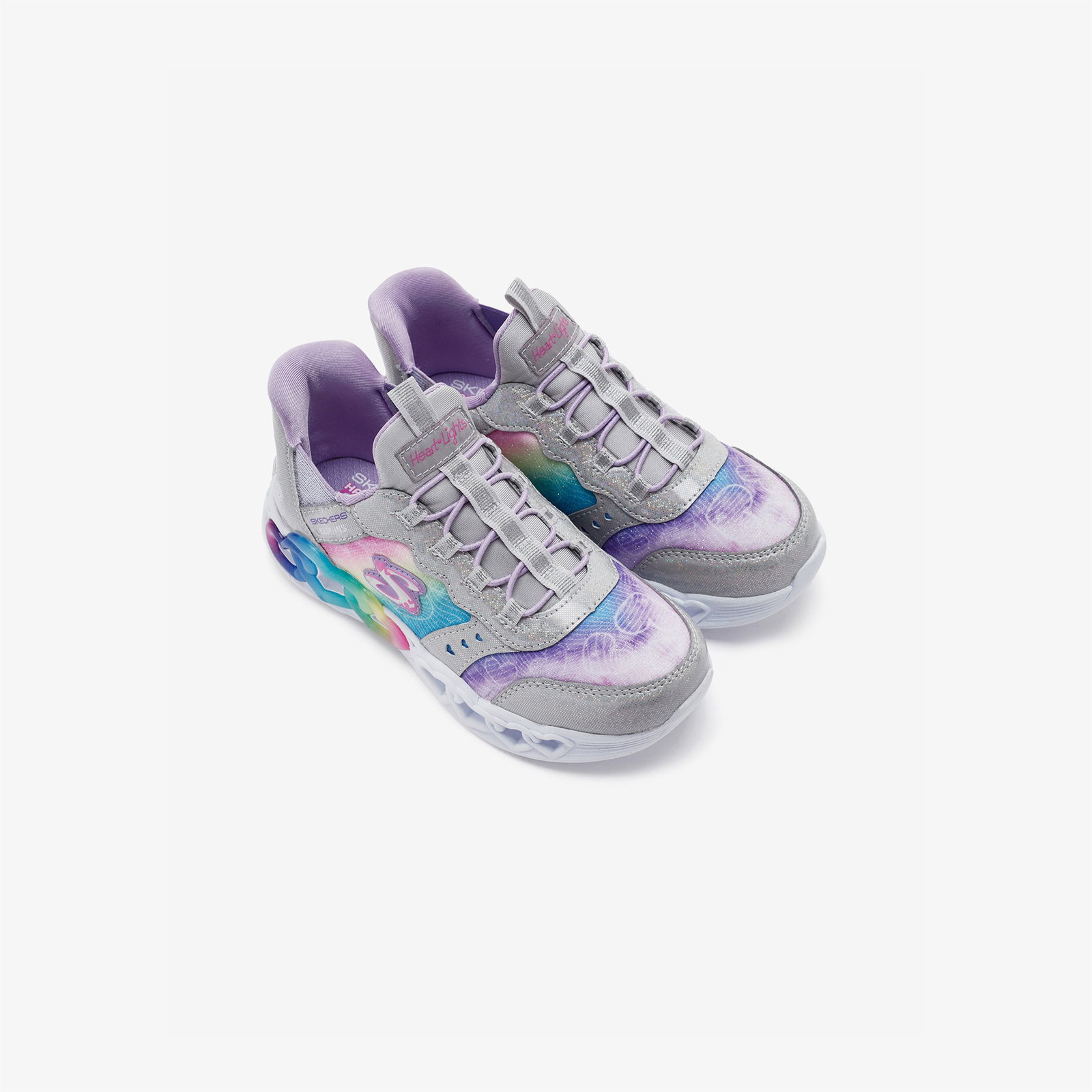 Skechers Infinite Heart Lights Çocuk Gri Spor Ayakkabı