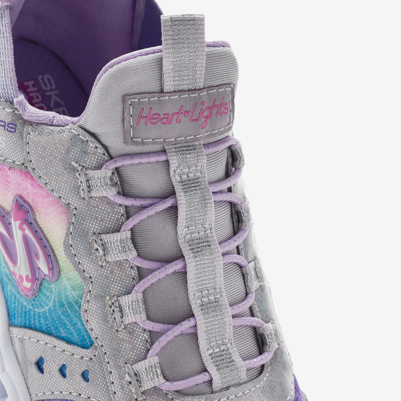 Skechers Infinite Heart Lights Çocuk Gri Spor Ayakkabı