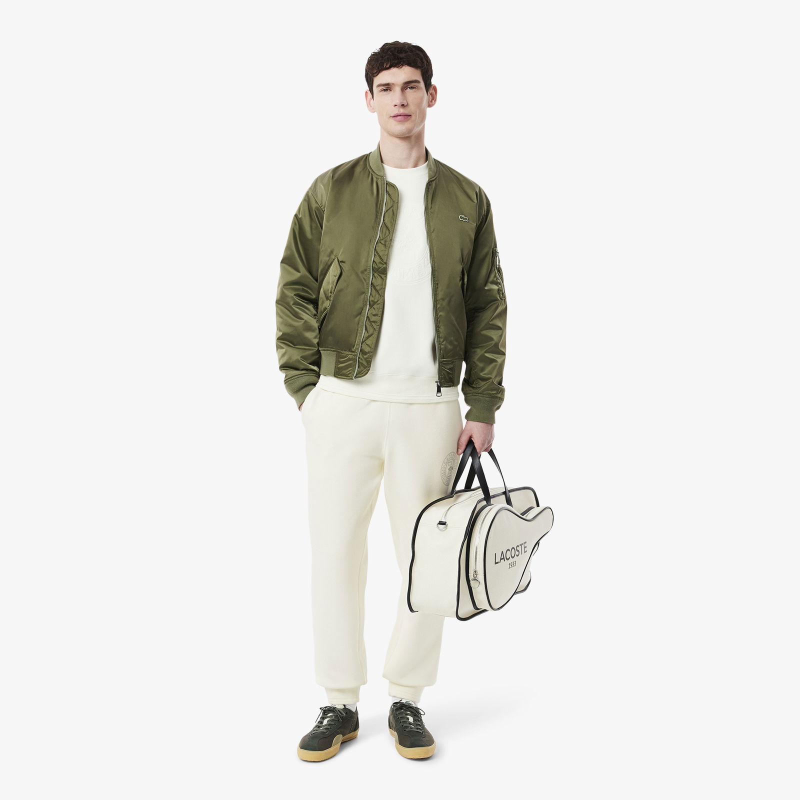 Lacoste Erkek Regular Fit Beyaz Eşofman Altı