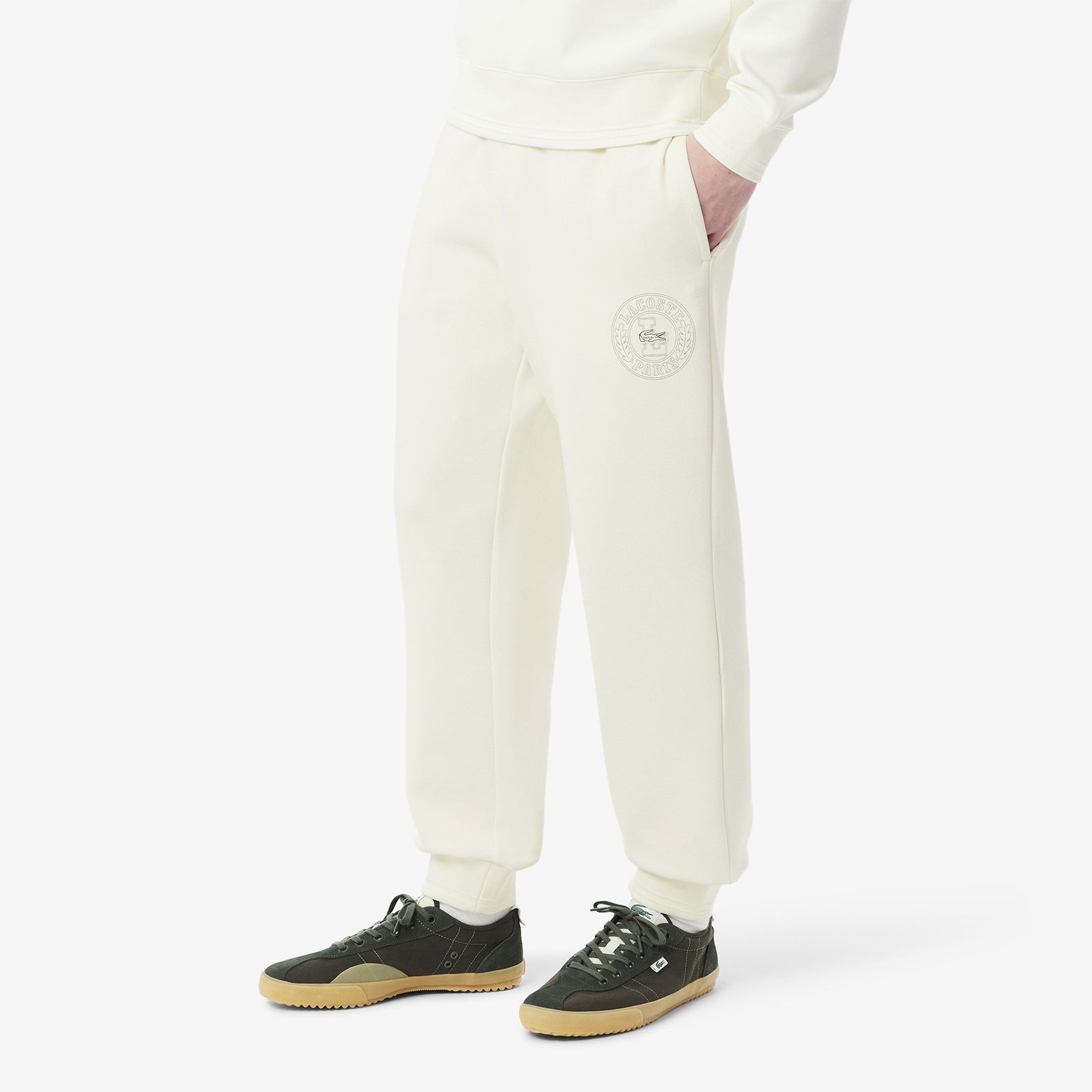 Lacoste Erkek Regular Fit Beyaz Eşofman Altı