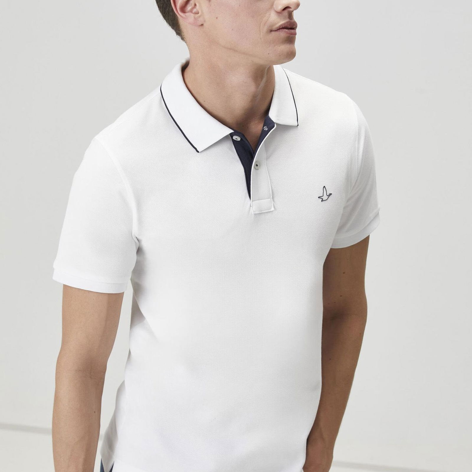 Beymen Club Erkek Slim Fit Beyaz Polo Yaka T-shirt