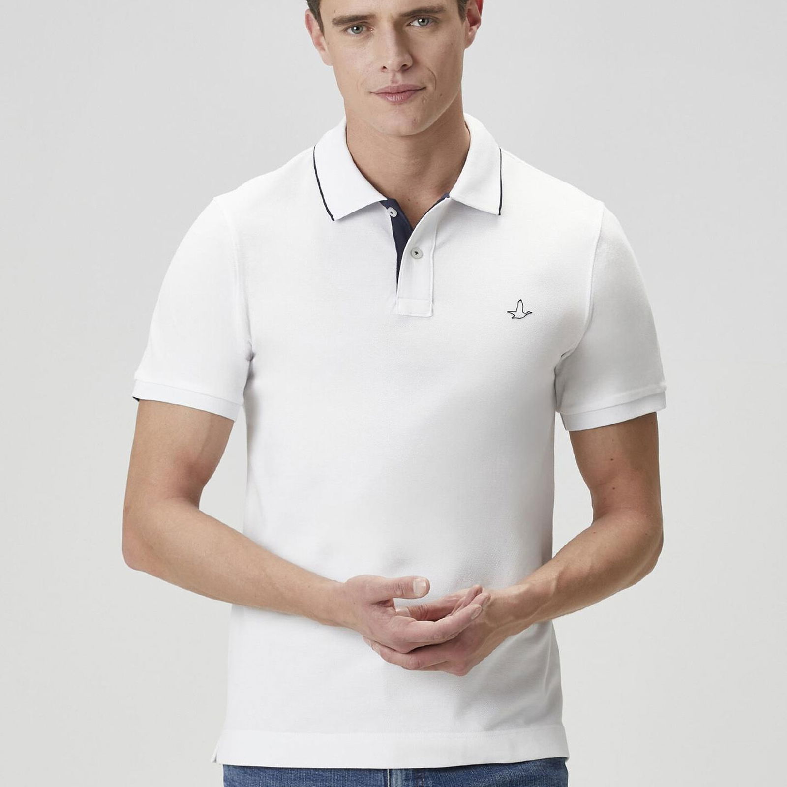 Beymen Club Erkek Slim Fit Beyaz Polo Yaka T-shirt