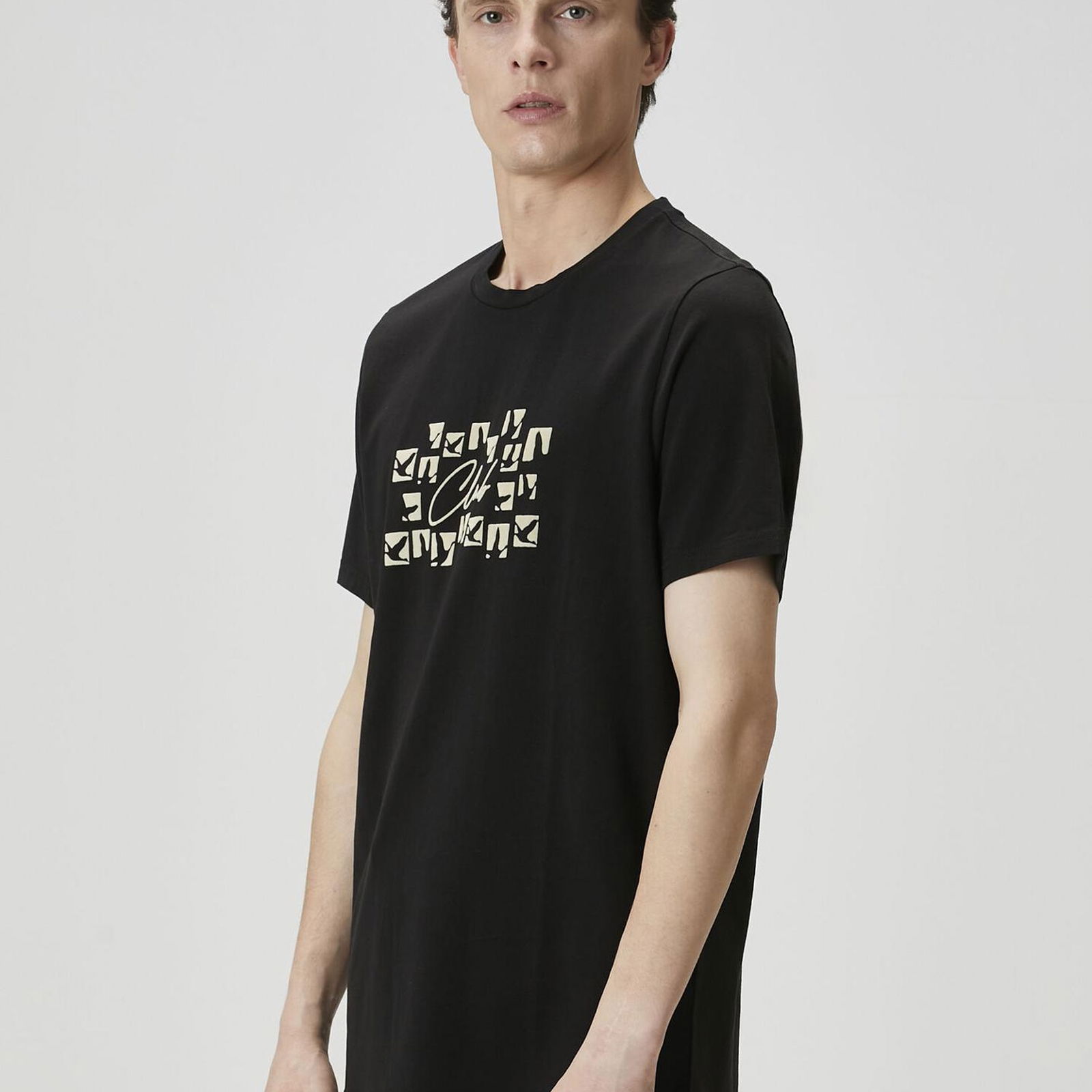 Beymen Club Erkek Siyah Baskılı T-shirt