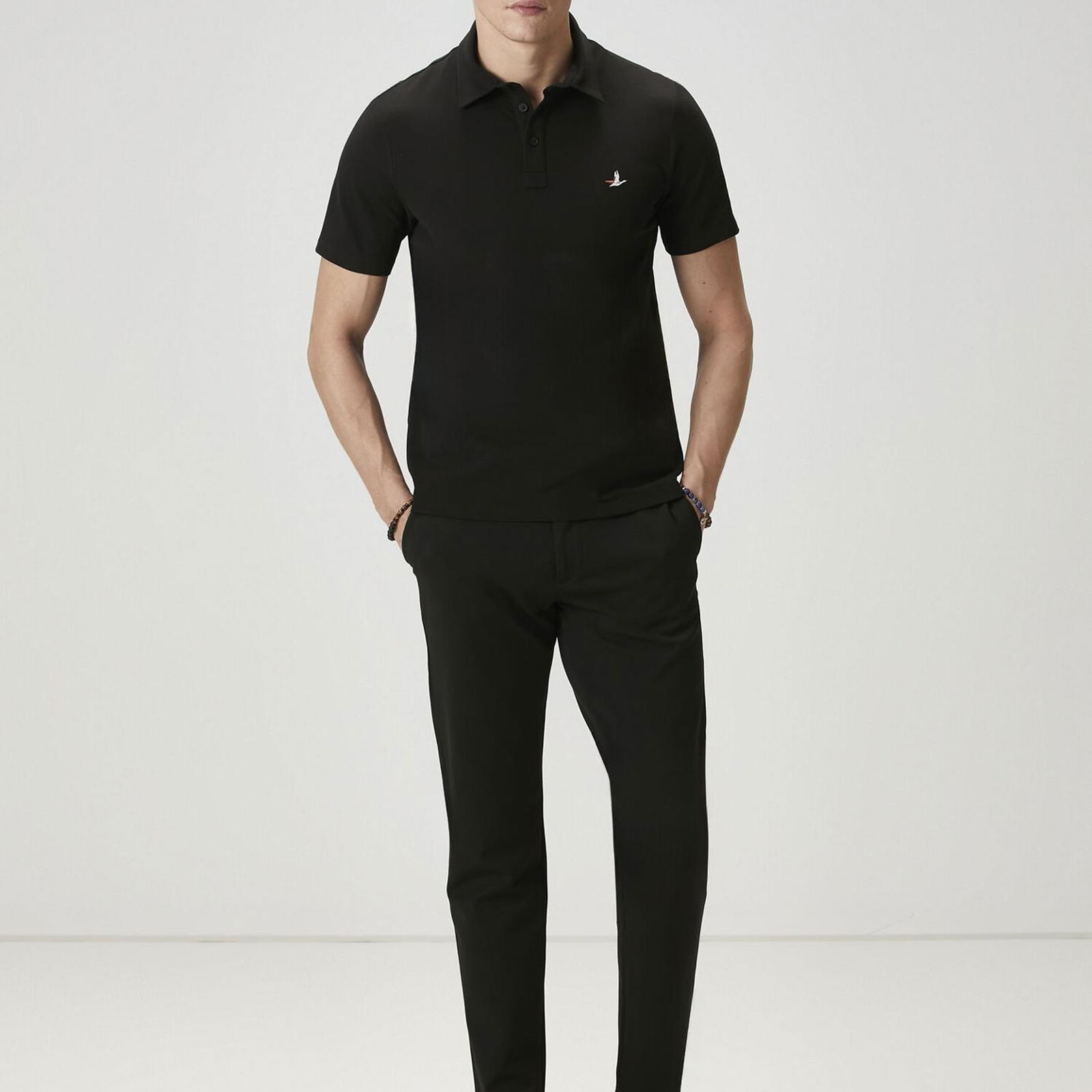 Beymen Club Erkek Comfort Fit Siyah Polo Yaka T-shirt
