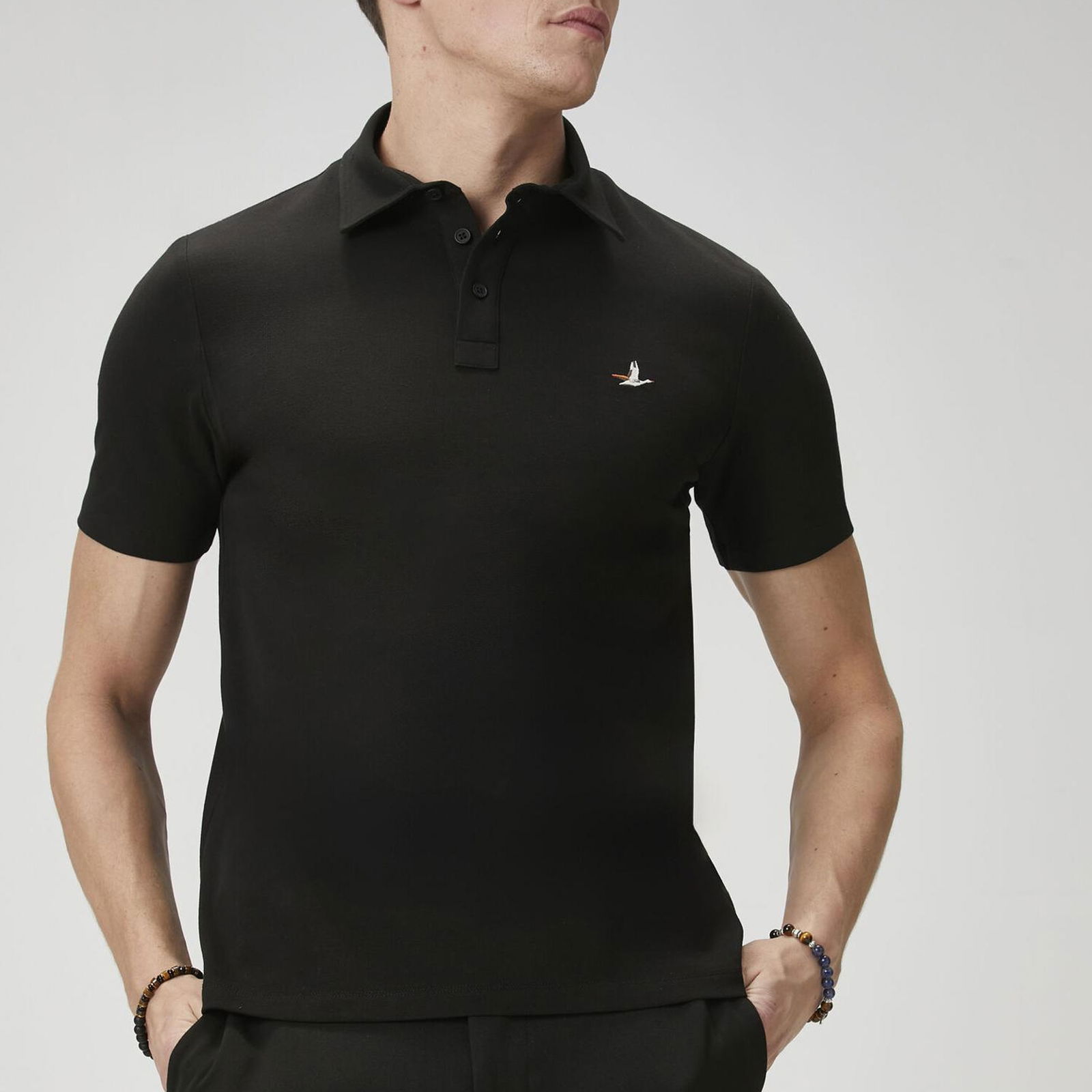 Beymen Club Erkek Comfort Fit Siyah Polo Yaka T-shirt