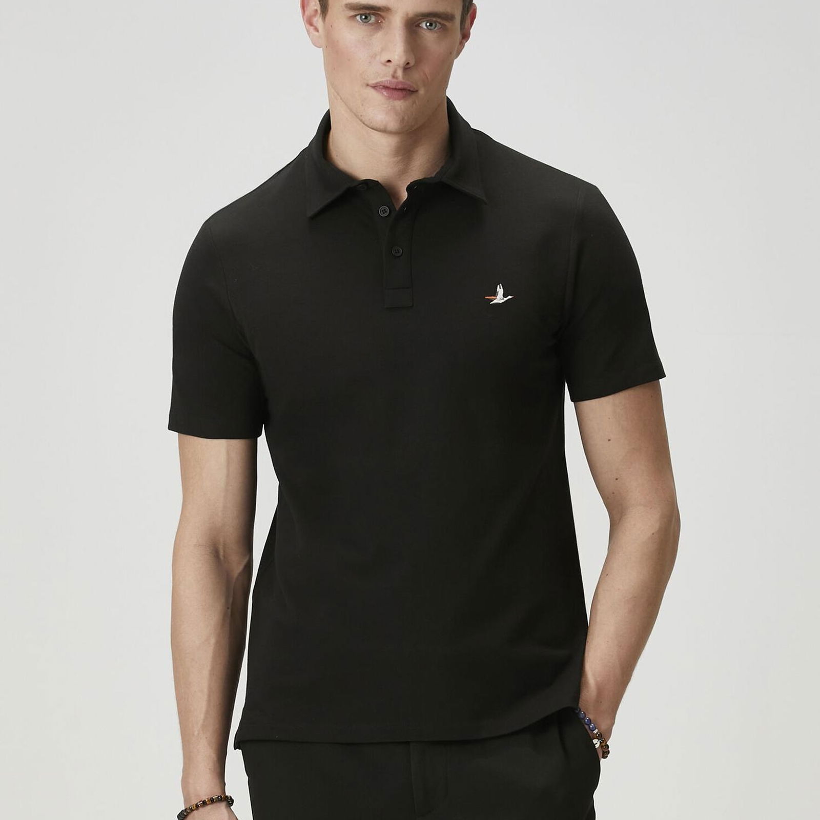 Beymen Club Erkek Comfort Fit Siyah Polo Yaka T-shirt