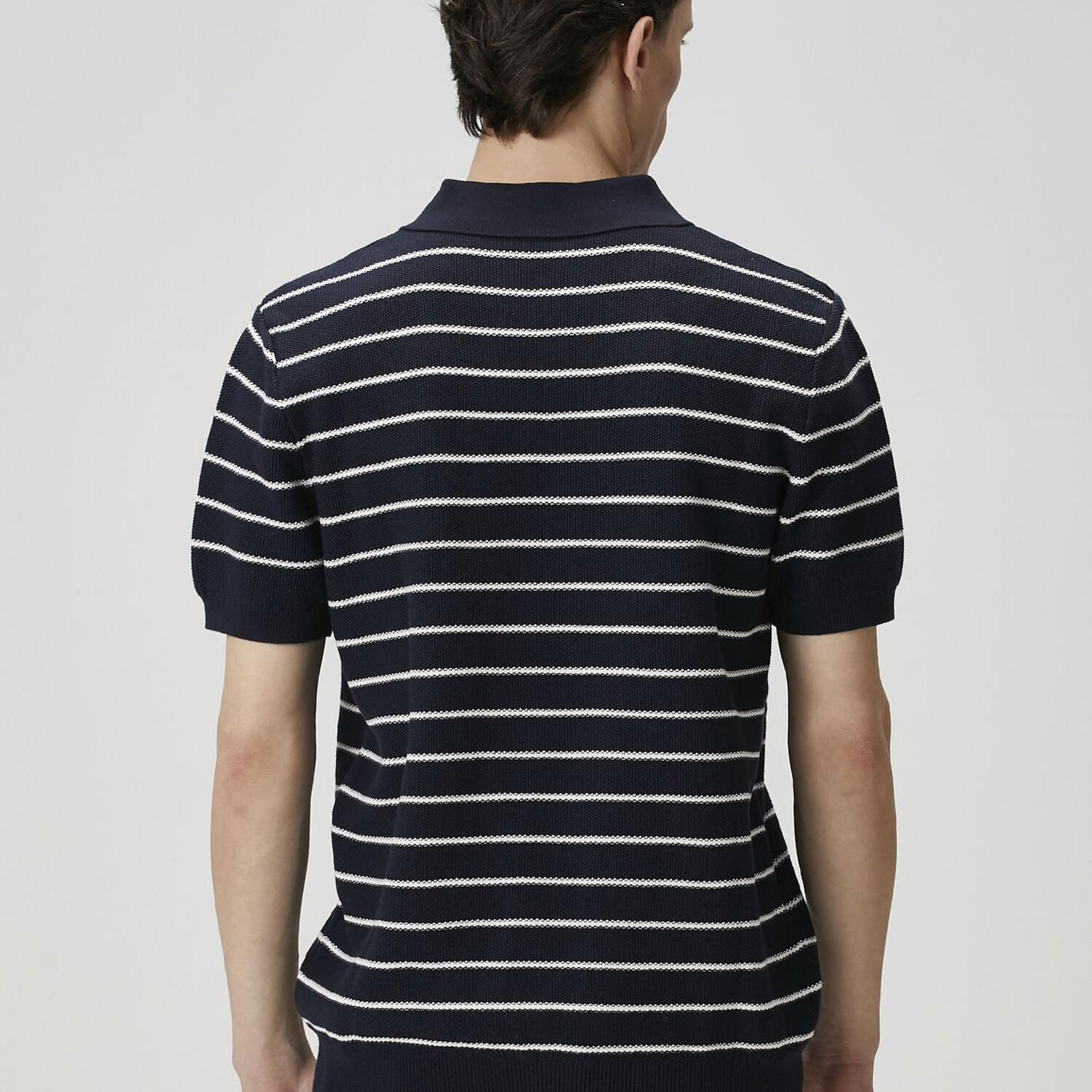 Beymen Club Erkek Lacivert Polo Yaka Colorblocked Triko Gömlek