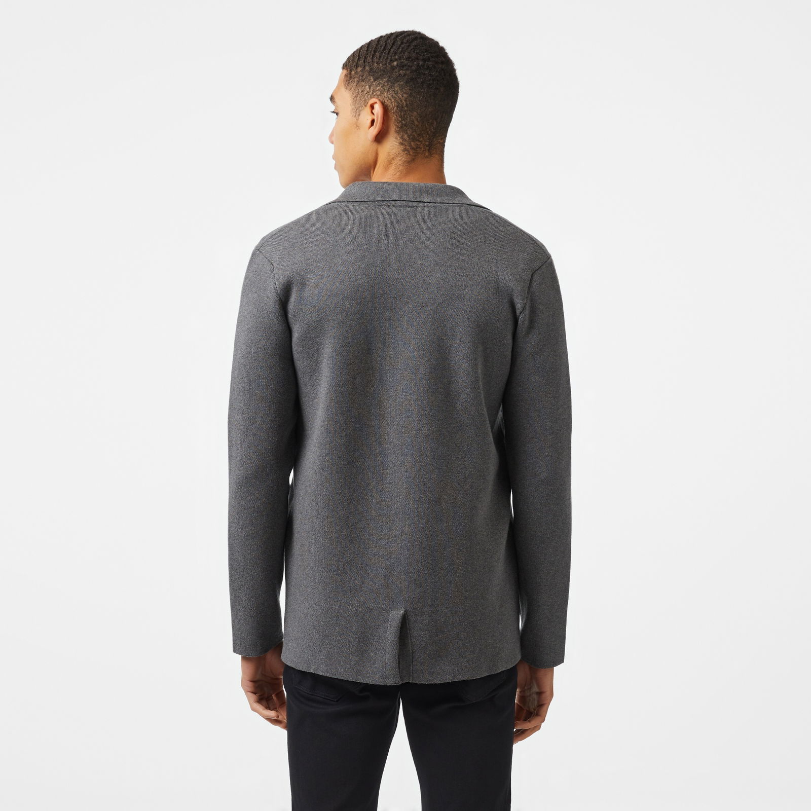 Lacoste Erkek Classic Fit V Yaka Gri Hırka