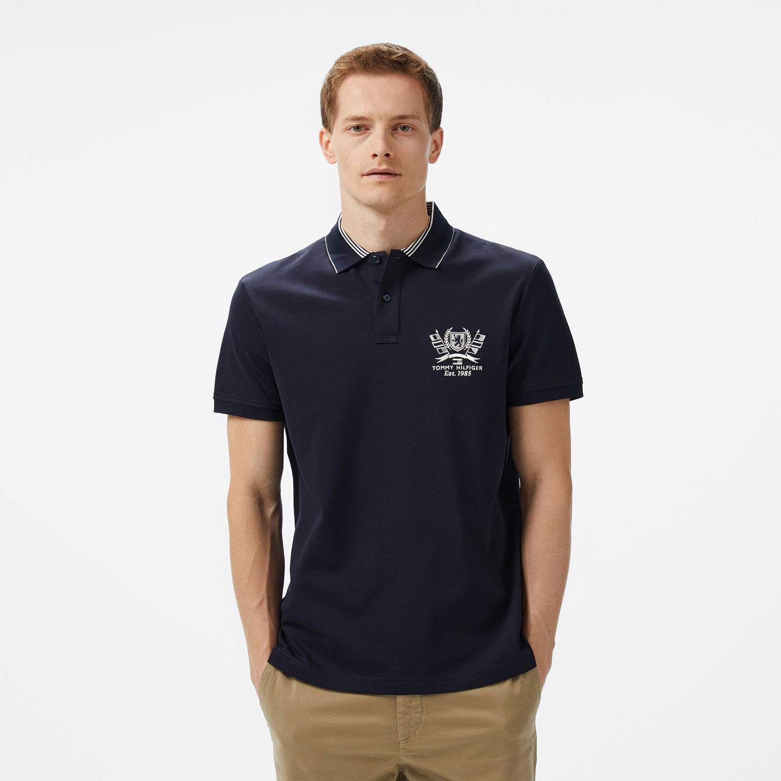 Tommy Hilfiger Icon Reg Erkek Mavi Polo