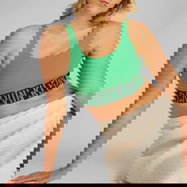  Calvin Klein İntense Power Medium Mesh Kadın Yeşil Bra