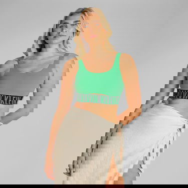  Calvin Klein İntense Power Medium Mesh Kadın Yeşil Bra