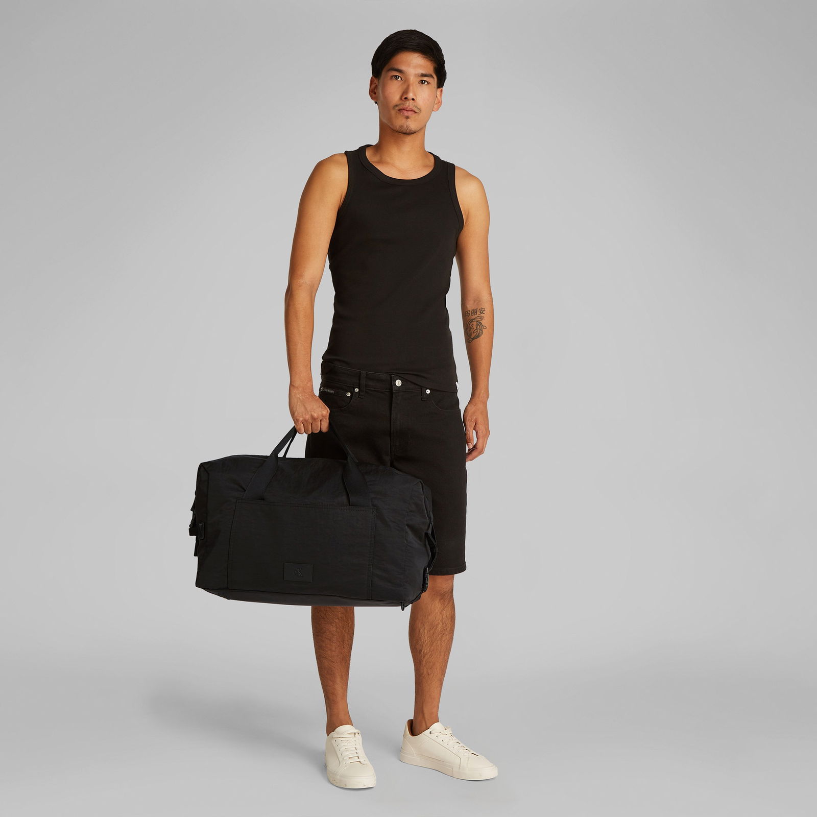 Calvin Klein Metro Nylon Conv Weekender Bp Ny Erkek Siyah Seyahat Çantası