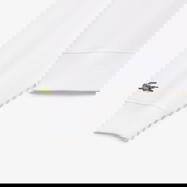  Lacoste Kadın Kapüşonlu Baskılı Beyaz Sweatshirt