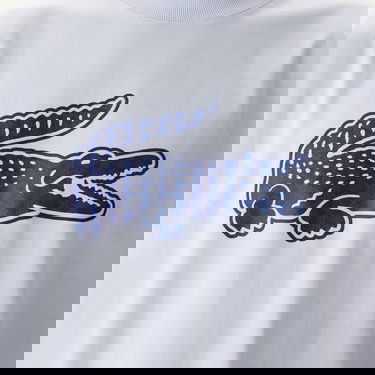  Lacoste Erkek Relaxed Fit Bisiklet Yaka Baskılı Beyaz T-Shirt