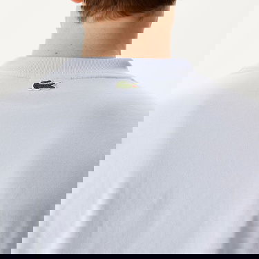  Lacoste Erkek Relaxed Fit Bisiklet Yaka Baskılı Beyaz T-Shirt