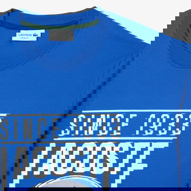 Lacoste Erkek Loose Fit Baskılı Mavi T-Shirt