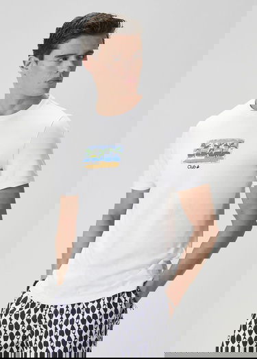  Beymen Club Erkek Beyaz Baskılı T-shirt