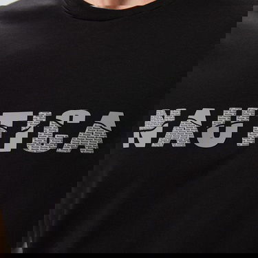  Nautica Erkek Siyah Regular Fit Baskılı T-Shirt