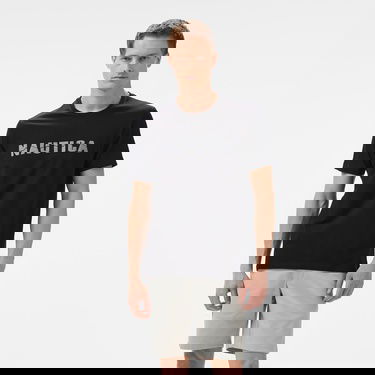  Nautica Erkek Siyah Regular Fit Baskılı T-Shirt