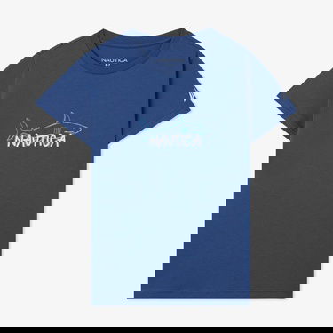 Nautica Erkek Çocuk Mavi Regular Fit Baskılı T-Shirt