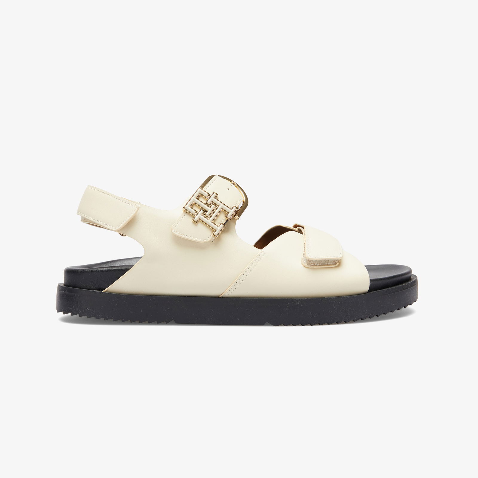 Tommy Hilfiger Leather Sporty Kadın Bej Sandalet