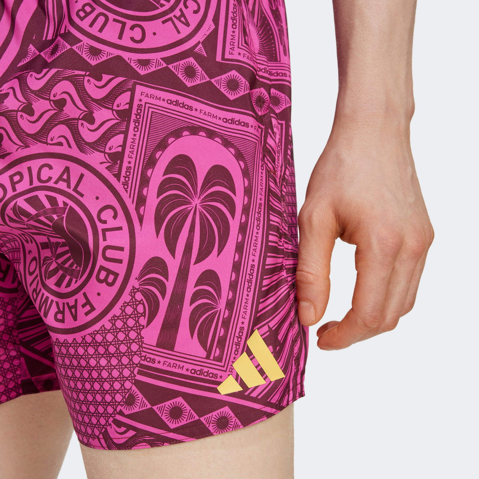 adidas Tropical Club Farmrio Erkek Mor Mayo