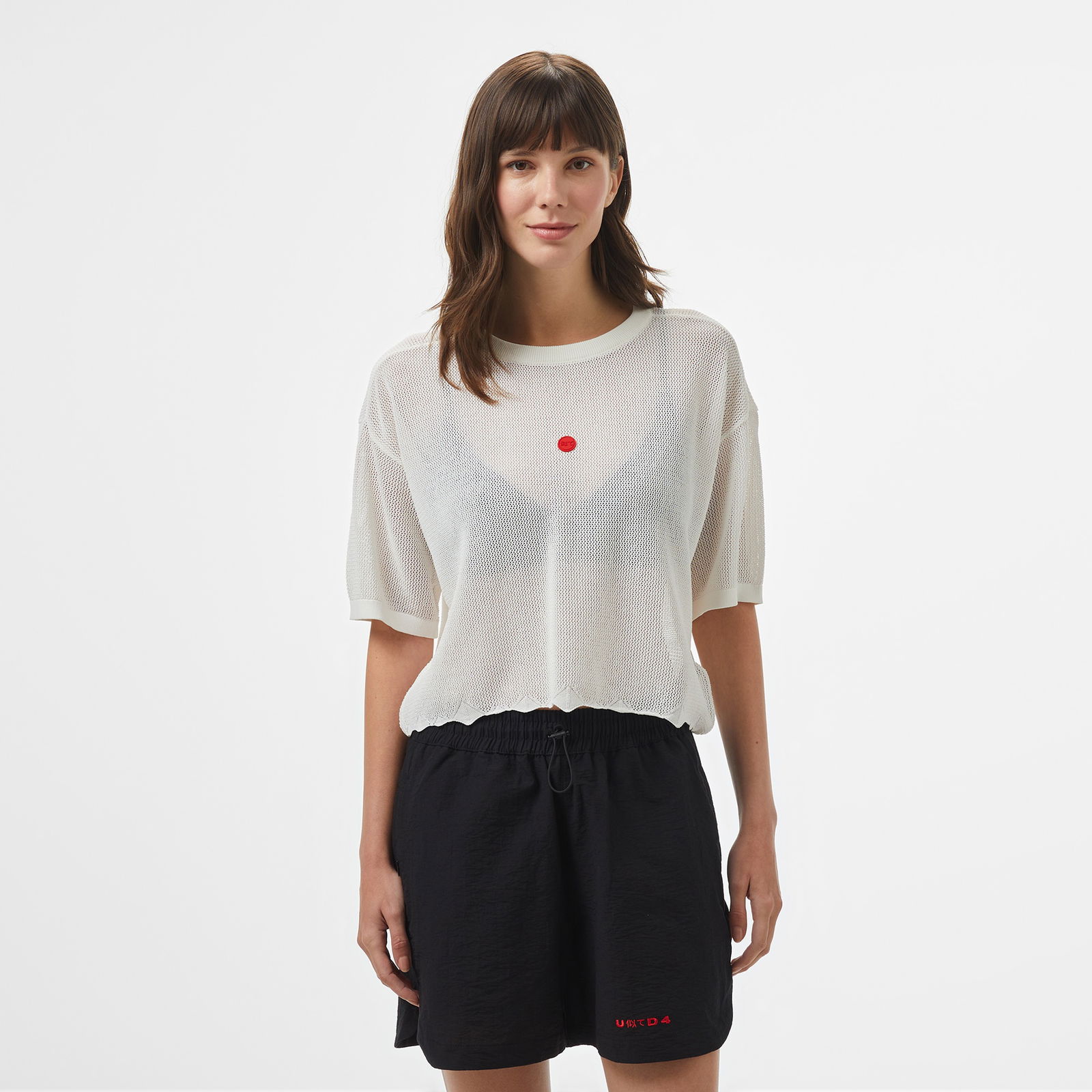 UNITED4 Kadın Krem T-Shirt