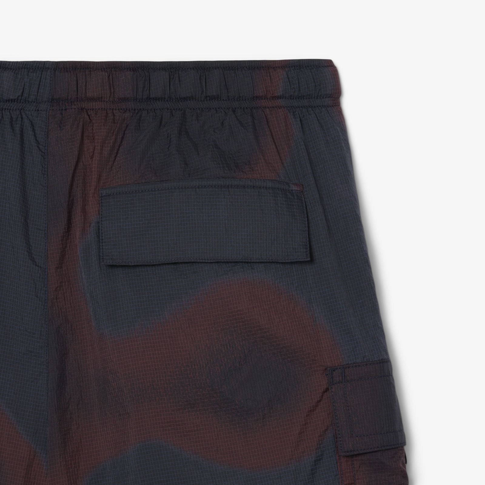 Lacoste Ombre Print Naylon Erkek Bordo Şort