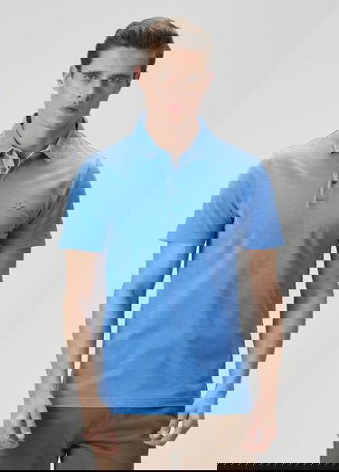  Beymen Club Erkek Comfort Fit Kobalt Polo Yaka T-shirt