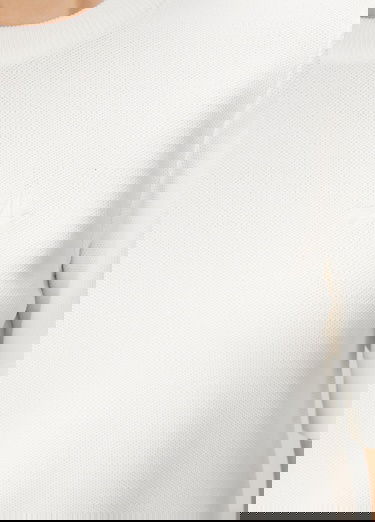  Beymen Club Kadin Kırık Beyaz Kısa Kollu Triko