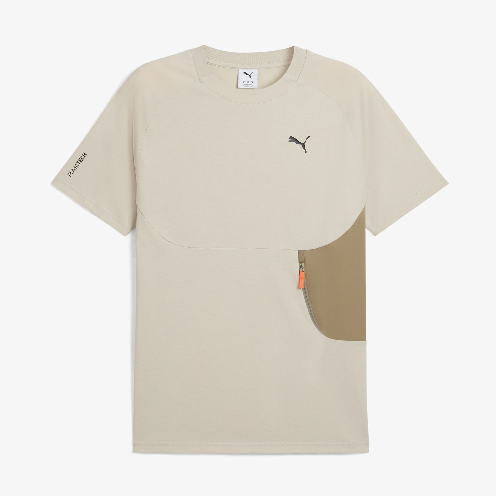 Puma Pumatech Pocket Erkek Krem T-Shirt