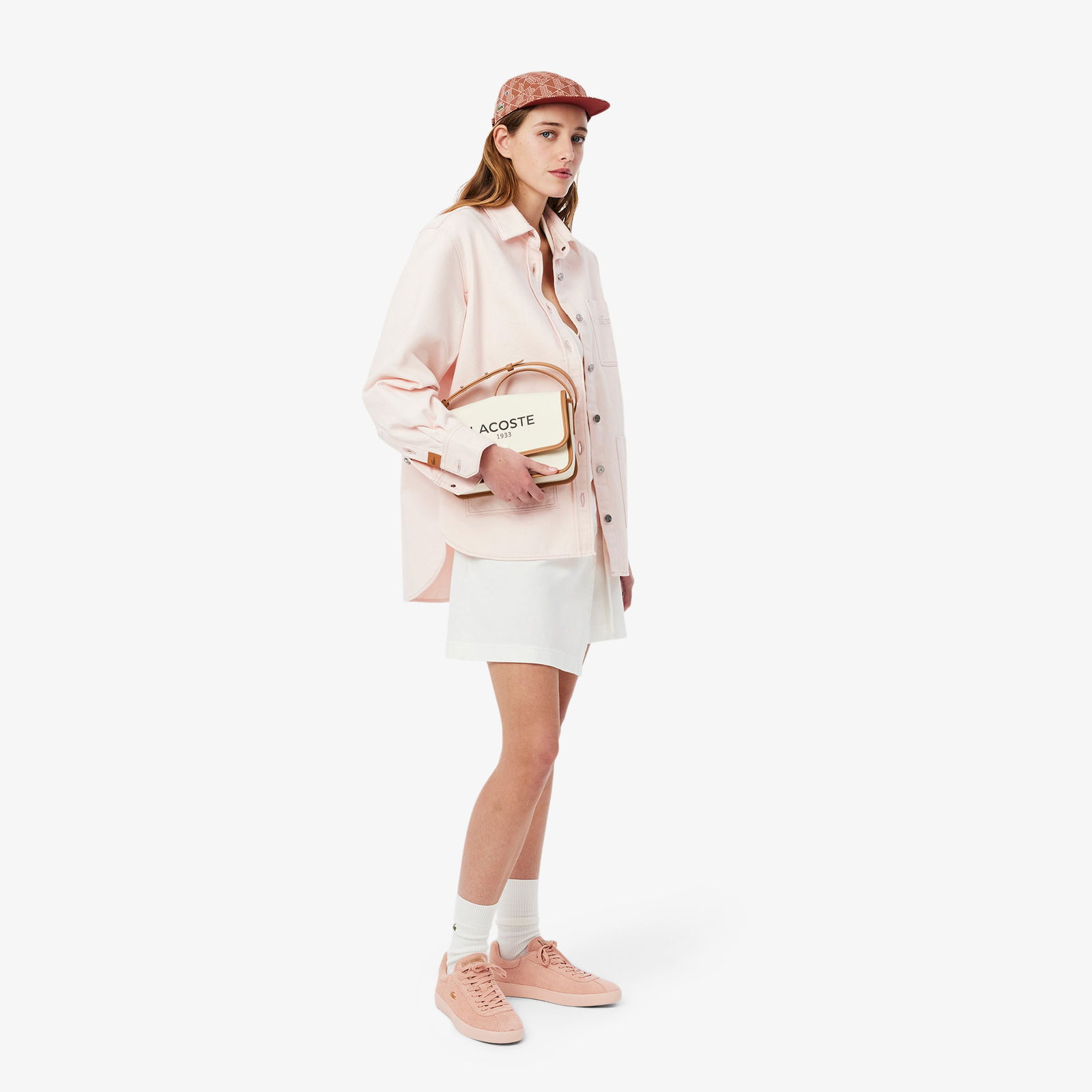 Lacoste Unisex Monogram Kahverengi Şapka