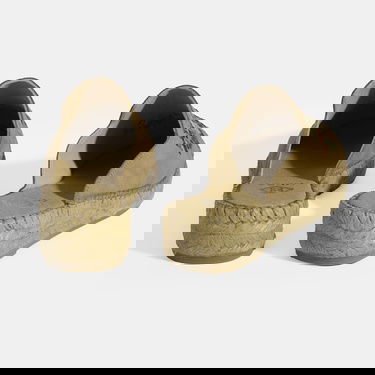  Limited Edition Bej Kadın Çiçek Nakışlı Süet Espadril Terlik