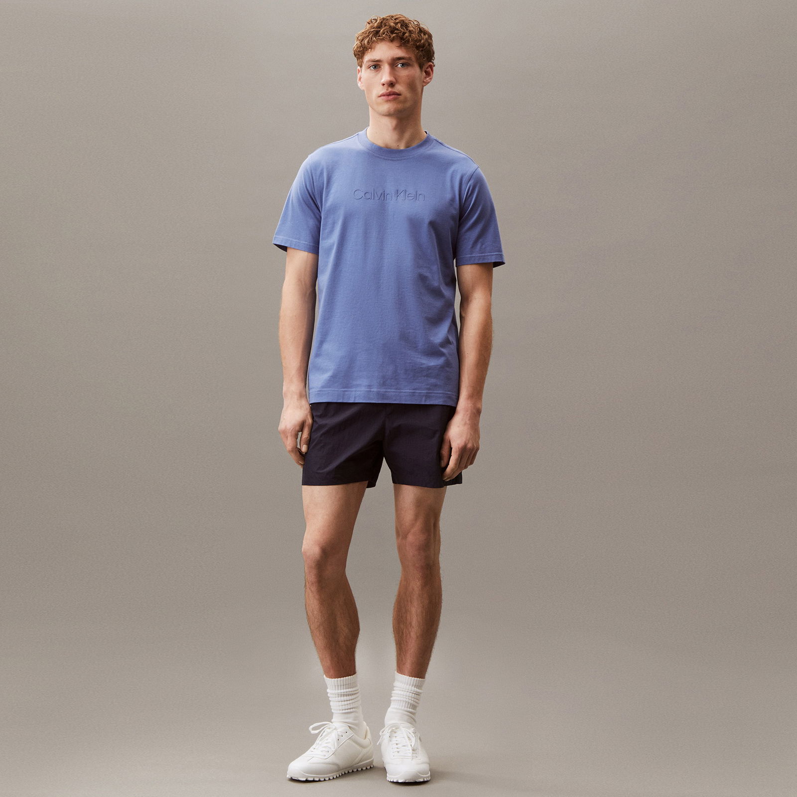 Calvin Klein Pw Graphic Erkek Mavi T-Shirt