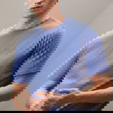  Calvin Klein Pw Graphic Erkek Mavi T-Shirt